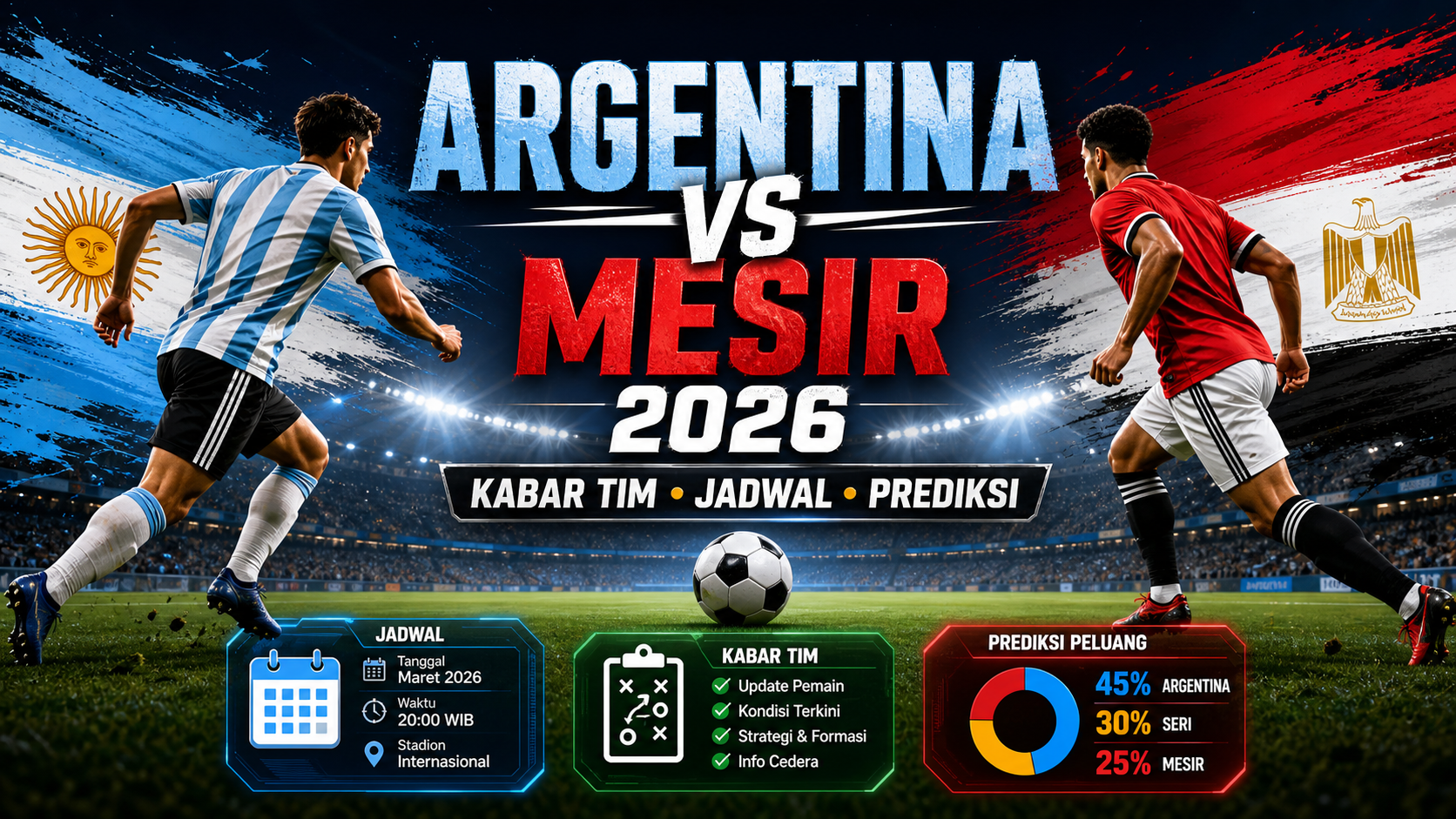 Argentina vs Mesir 2026: Kabar Tim, Jadwal dan Prediksi - argentina