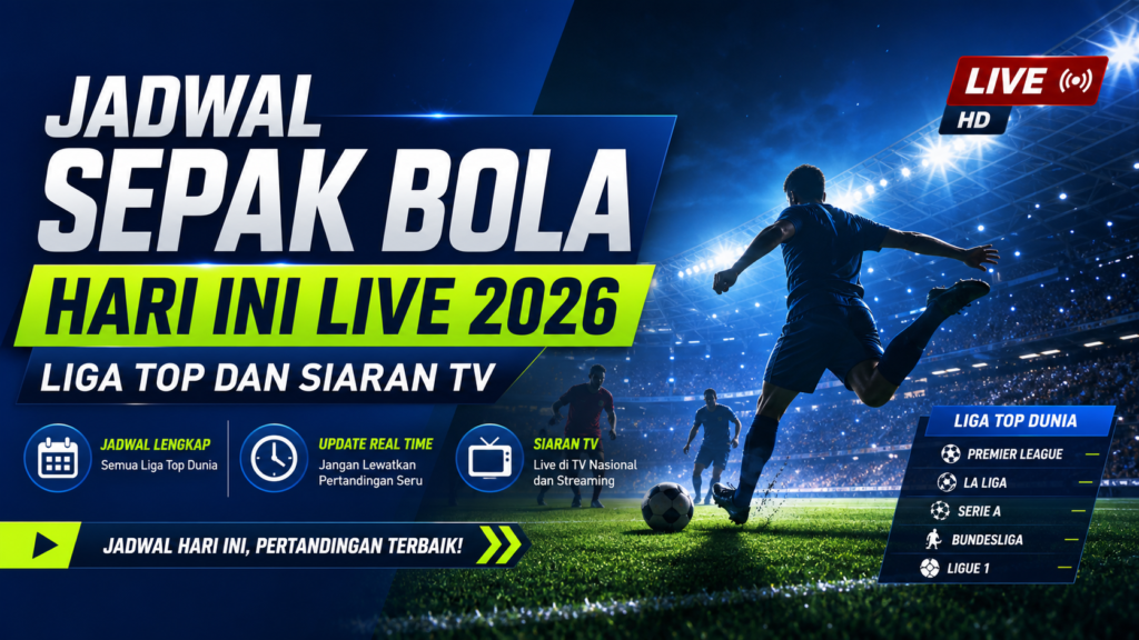bola - Jadwal Sepak Bola Hari Ini Live 2026: Liga Top dan Siaran TV