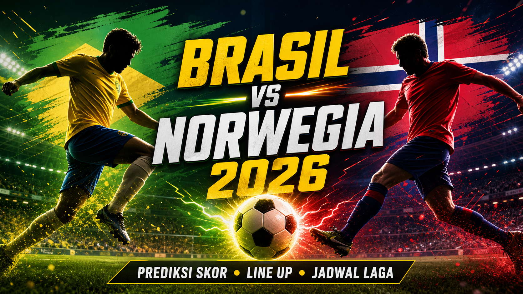 brasil - Brasil vs Norwegia 2026: Prediksi Skor, Line Up dan Jadwal Laga