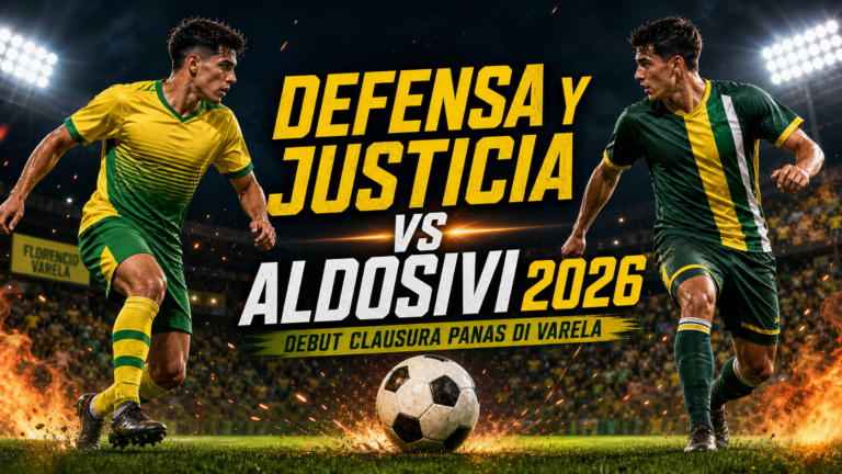 defensa - Defensa y Justicia vs Aldosivi 2026: Debut Clausura Panas di Varela