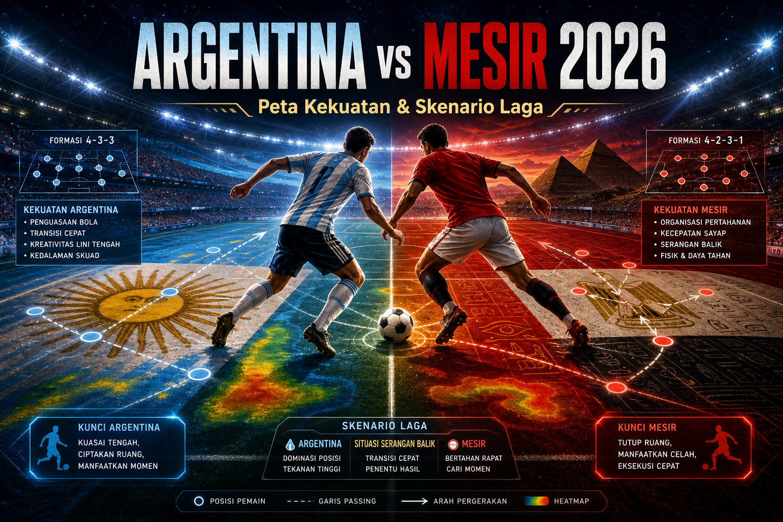 Duel Argentina vs Mesir 2026: Peta Kekuatan dan Skenario Laga - argentina