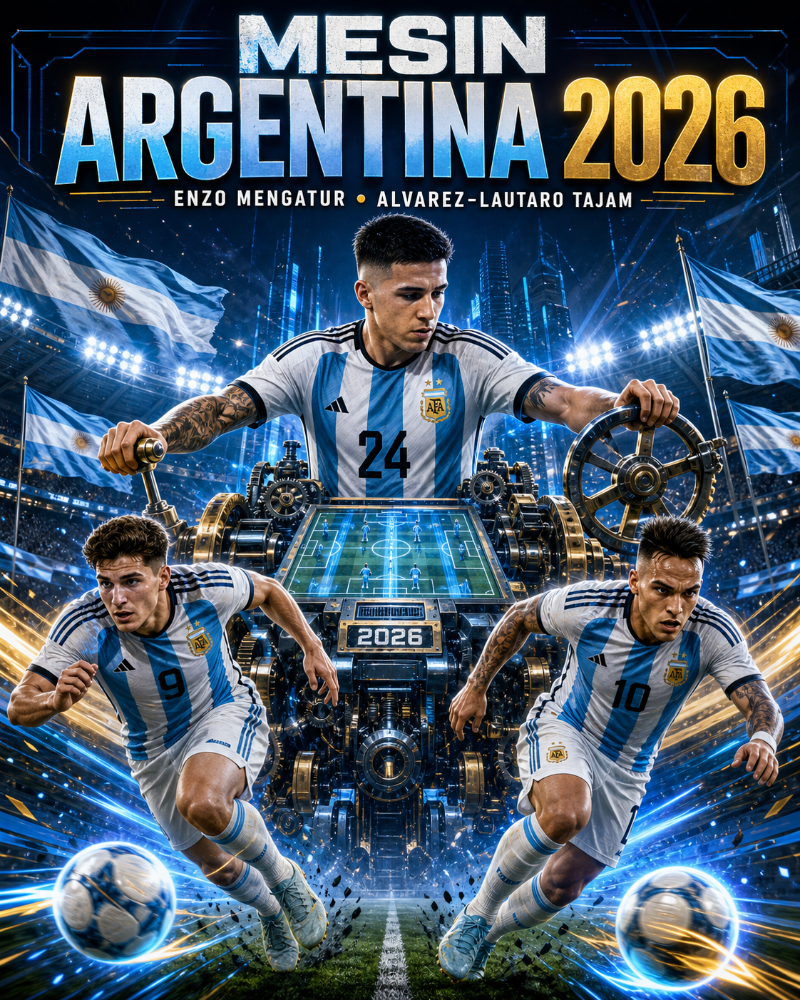 Enzo Fernández dan Mesin Argentina 2026: Alvarez-Lautaro Tajam - enzo