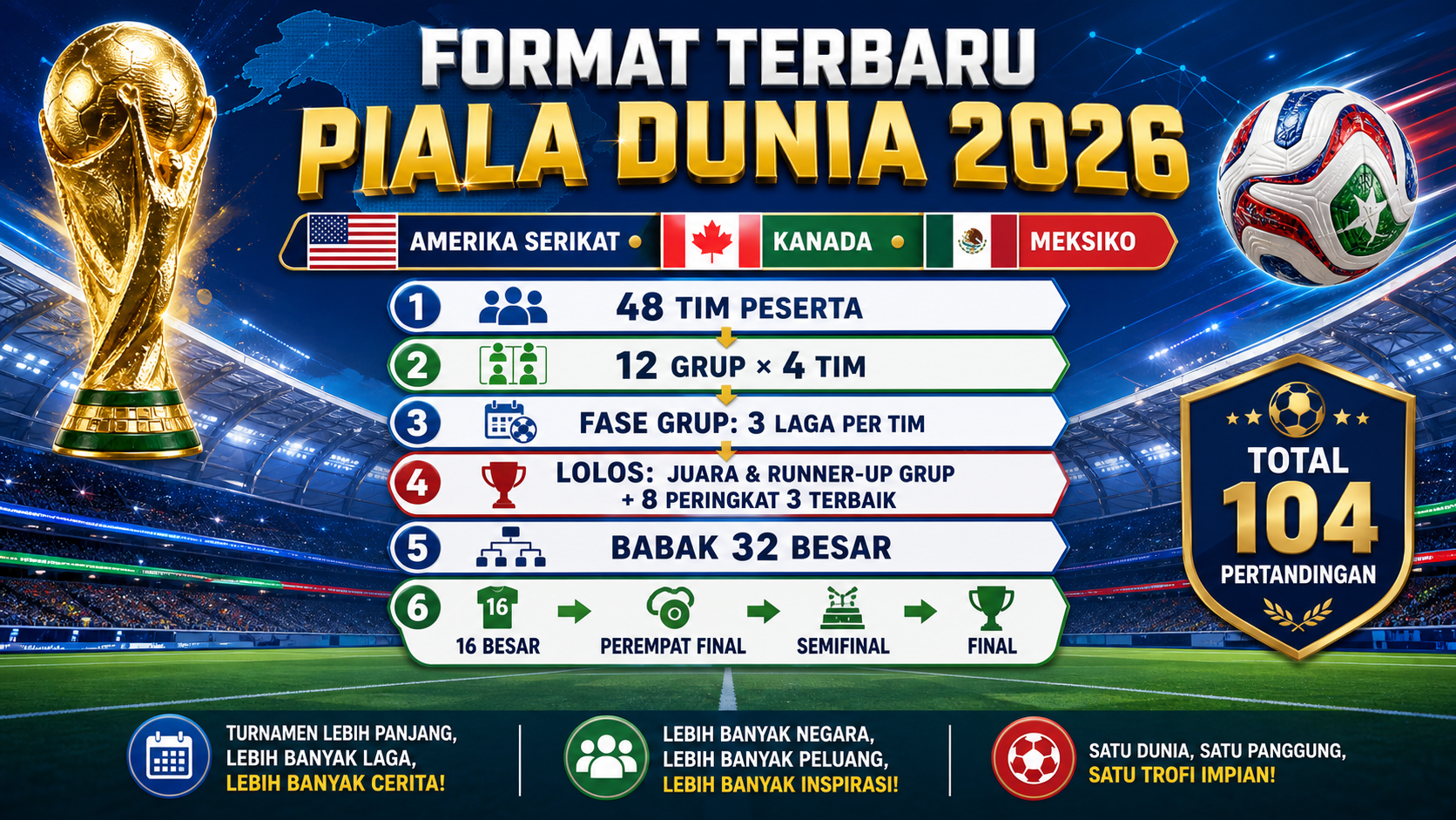 Format Terbaru Piala Dunia 2026 - piala