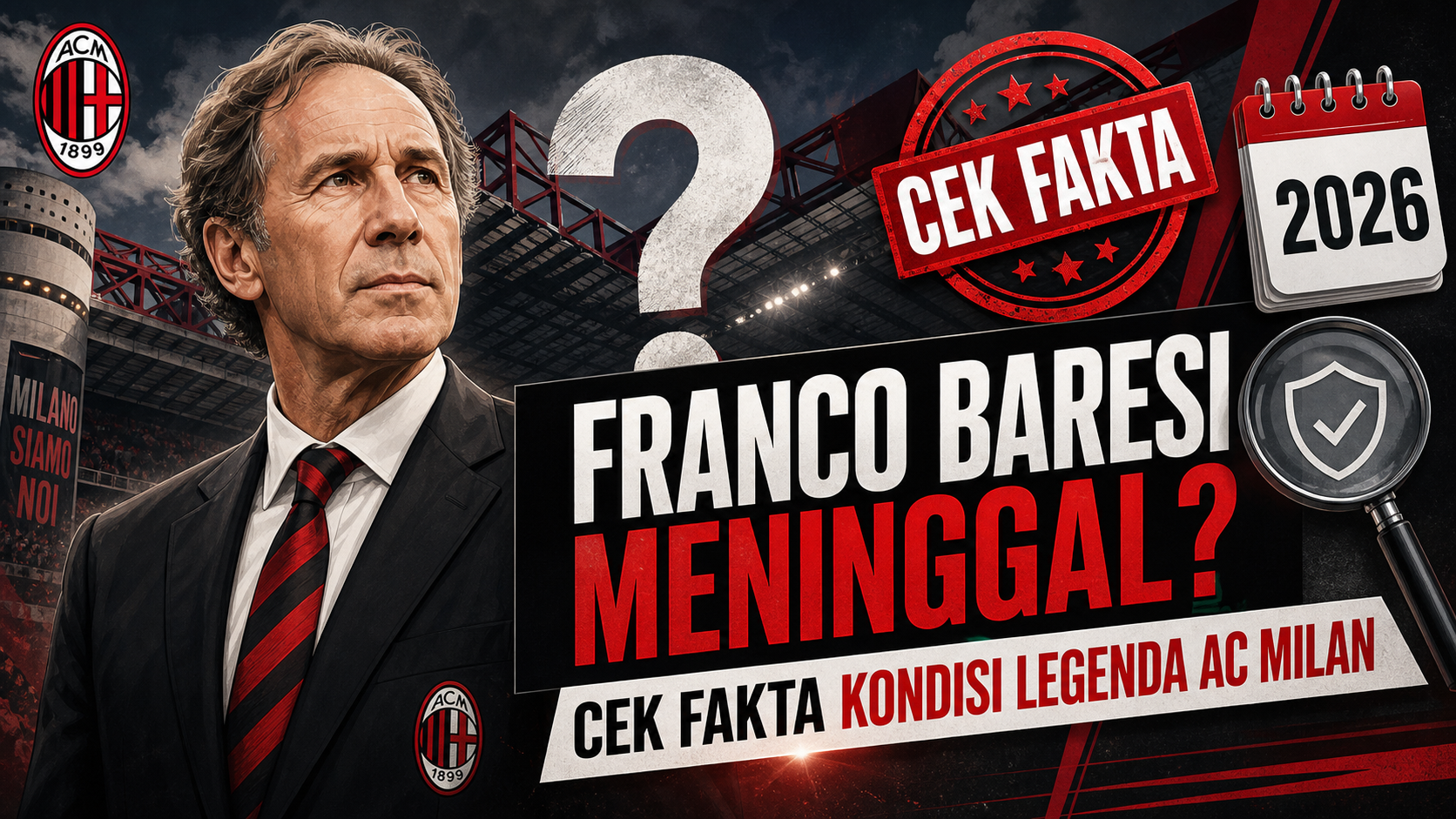 Franco Baresi Meninggal? Cek Fakta Kondisi Legenda AC Milan 2026 - baresi