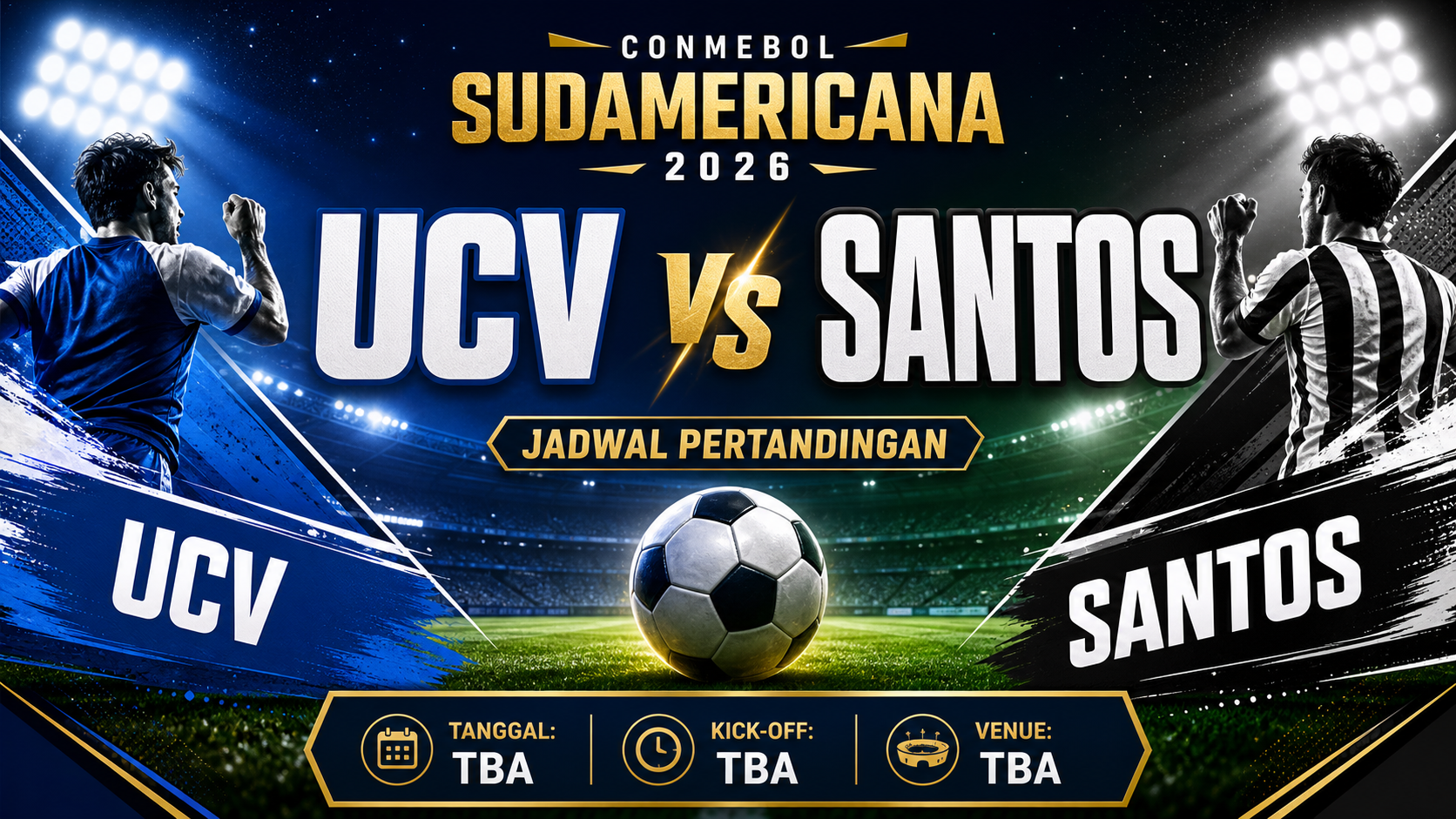 Jadwal UCV vs Santos di CONMEBOL Sudamericana 2026 - sudamericana