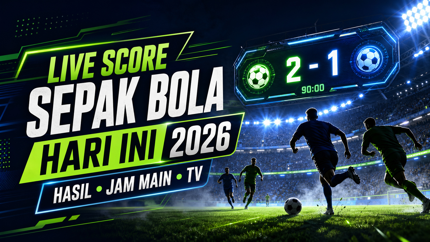 Live Score Sepak Bola Hari Ini 2026: Hasil, Jam Main, TV - bola