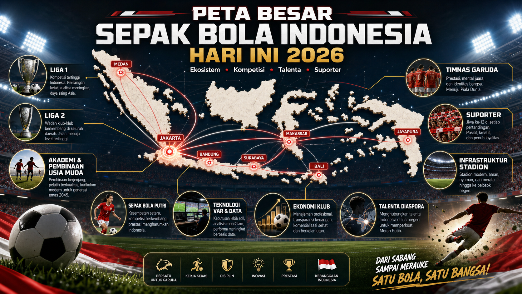 Peta Besar Sepak Bola Indonesia Hari Ini 2026 - timnas
