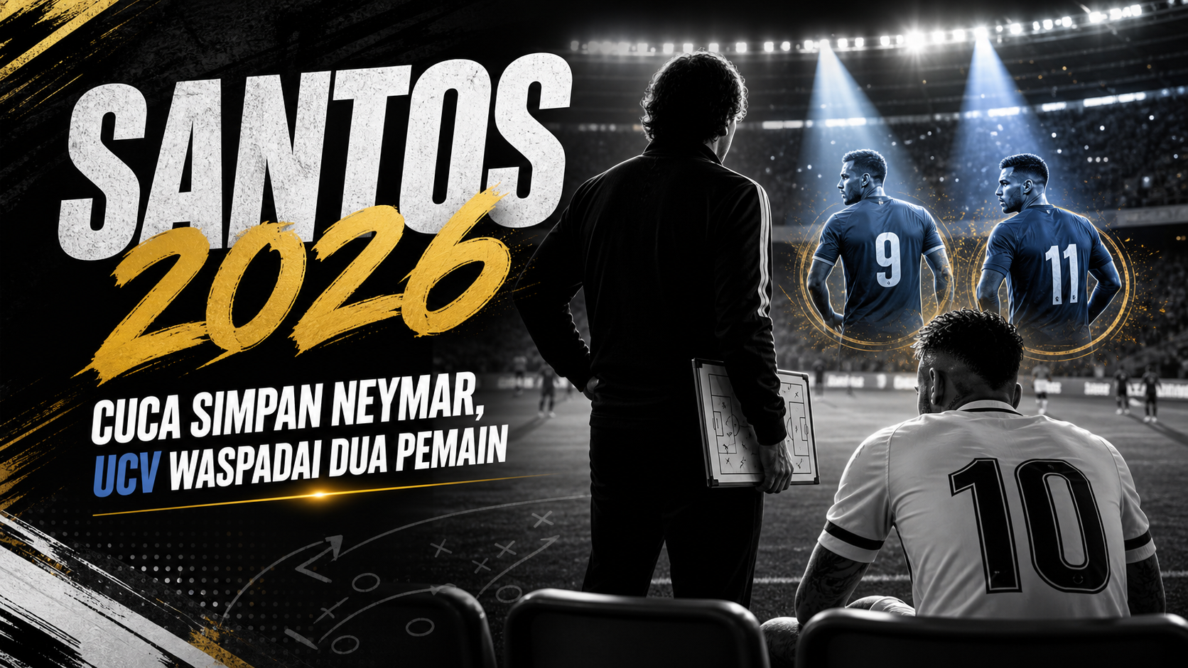 santos - Santos 2026: Cuca Simpan Neymar, UCV Waspadai Dua Pemain