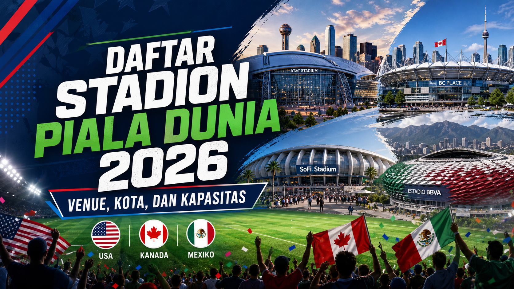 stadion - Daftar Stadion Piala Dunia 2026: Venue, Kota, dan Kapasitas