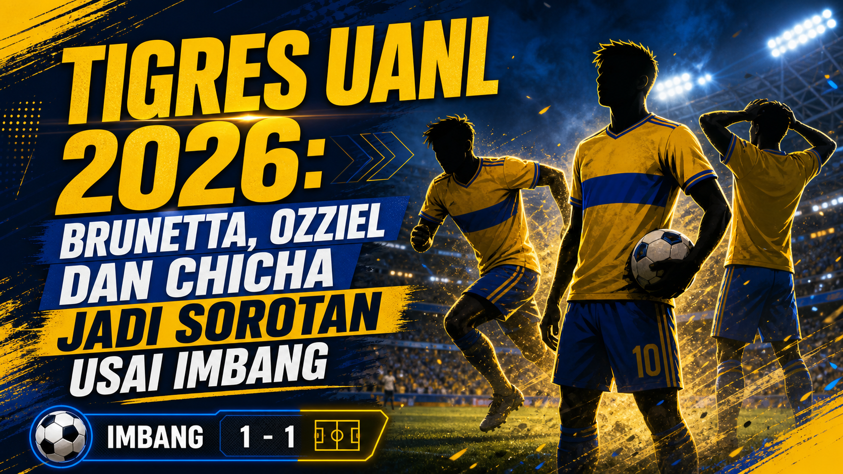 tigres - Tigres UANL 2026: Brunetta, Ozziel dan Chicha Jadi Sorotan Usai Imbang