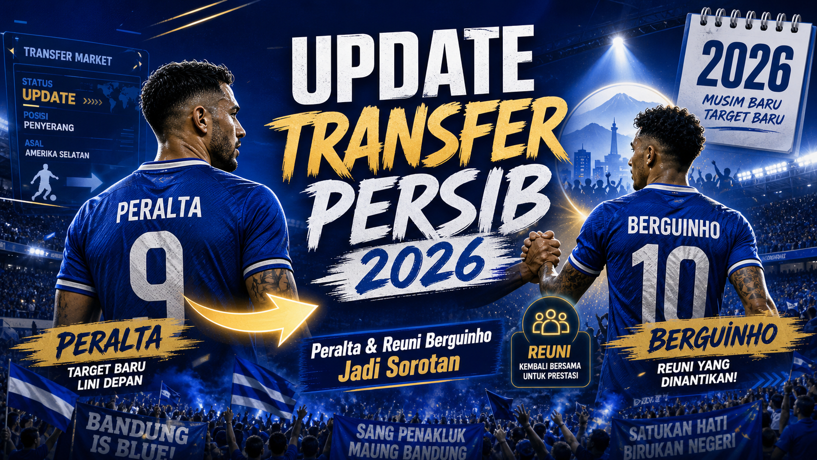 Update Transfer Persib 2026: Peralta dan Reuni Berguinho Jadi Sorotan - persib