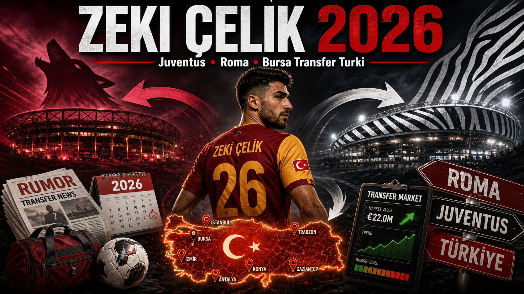 Zeki Celik 2026: Rumor Juventus, Roma dan Bursa Transfer Turki - celik