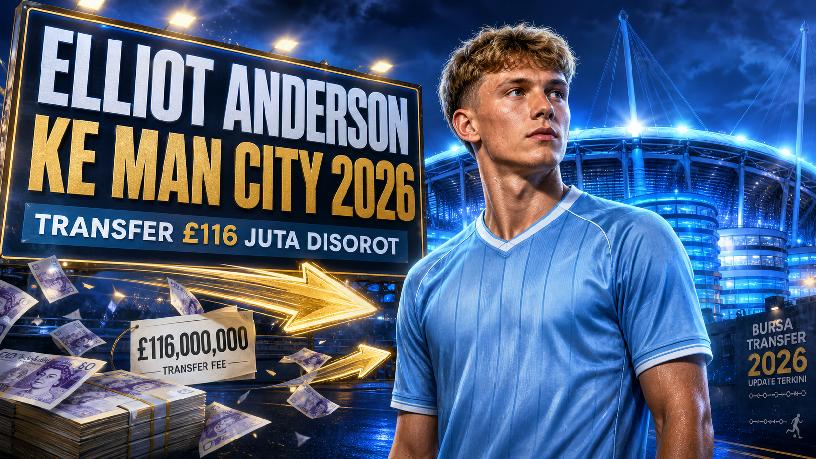 Elliot Anderson ke Man City 2026: Transfer 116 Juta Pound Disorot - anderson