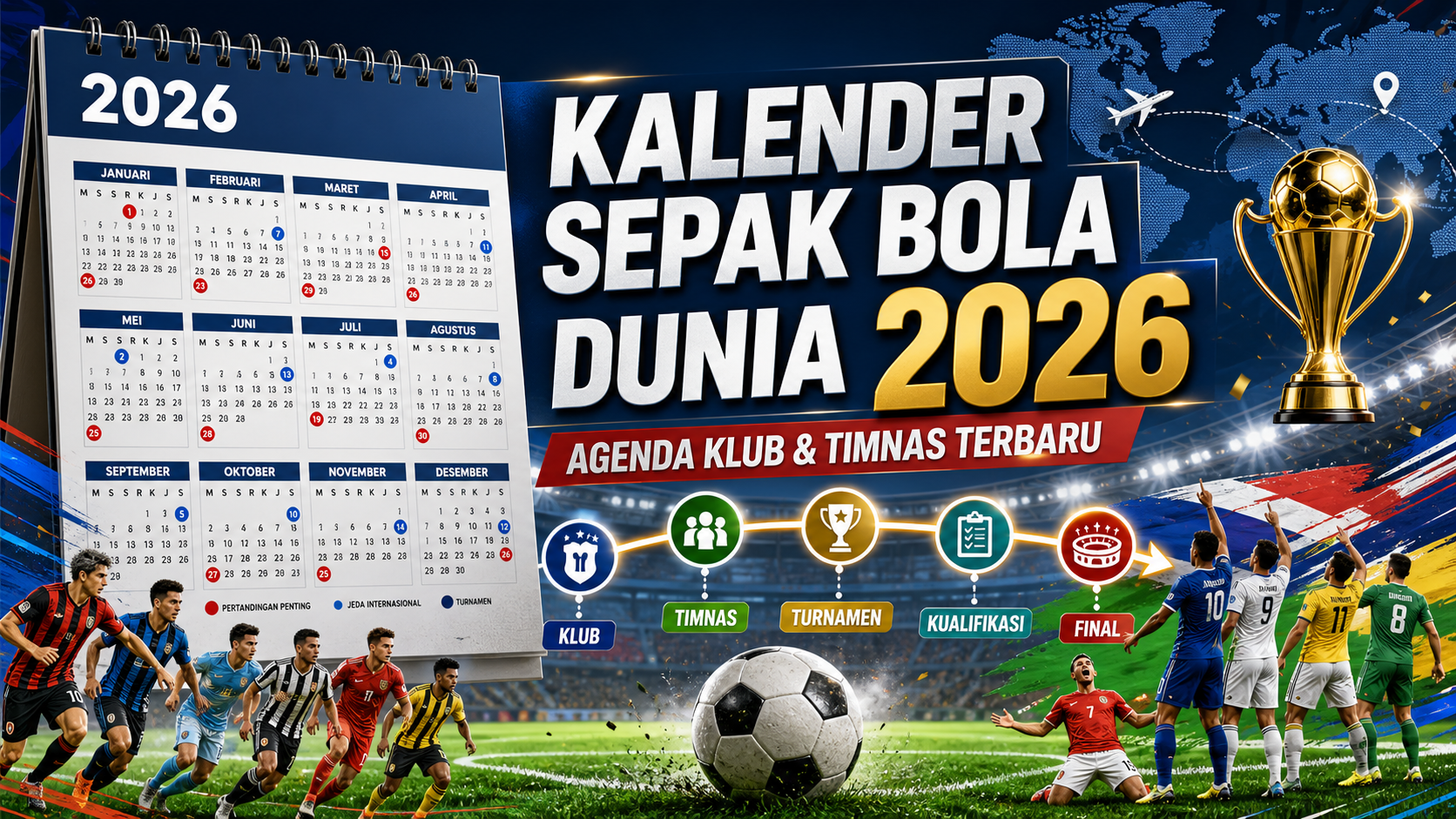Kalender Sepak Bola Dunia 2026: Agenda Klub dan Timnas Terbaru - sepakbola