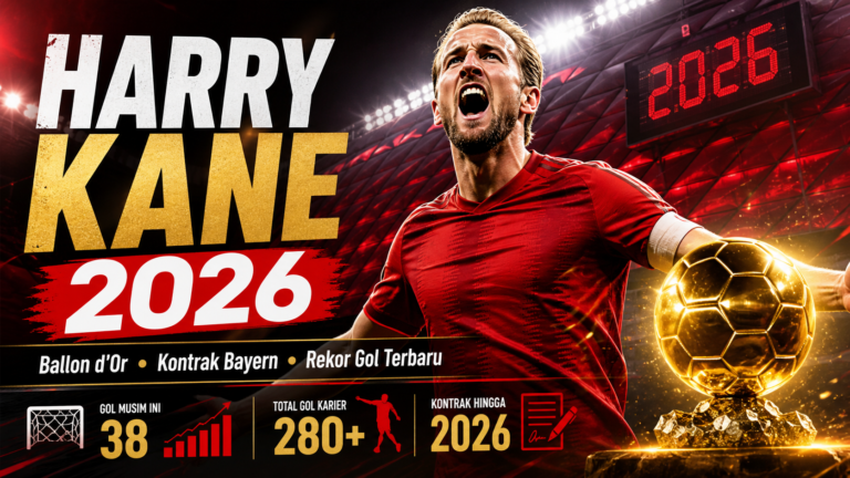 kane - Harry Kane 2026: Ballon d'Or, Kontrak Bayern dan Rekor Gol Terbaru