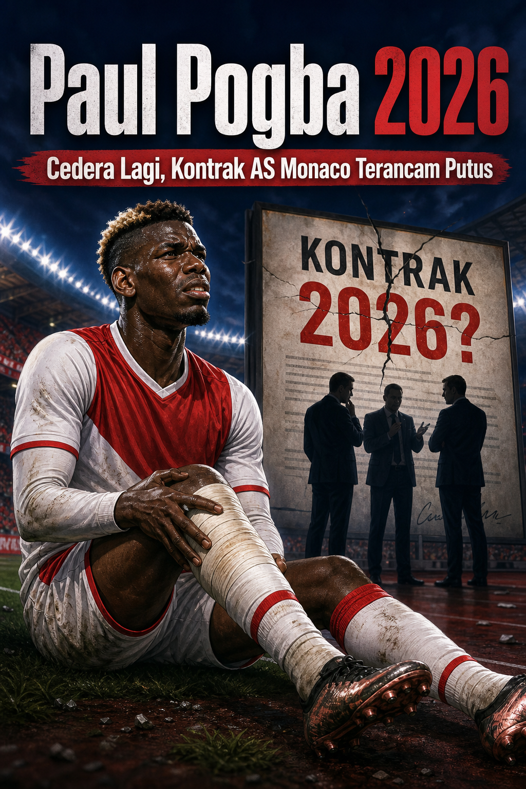 Paul Pogba 2026: Cedera Lagi, Kontrak AS Monaco Terancam Putus - pogba