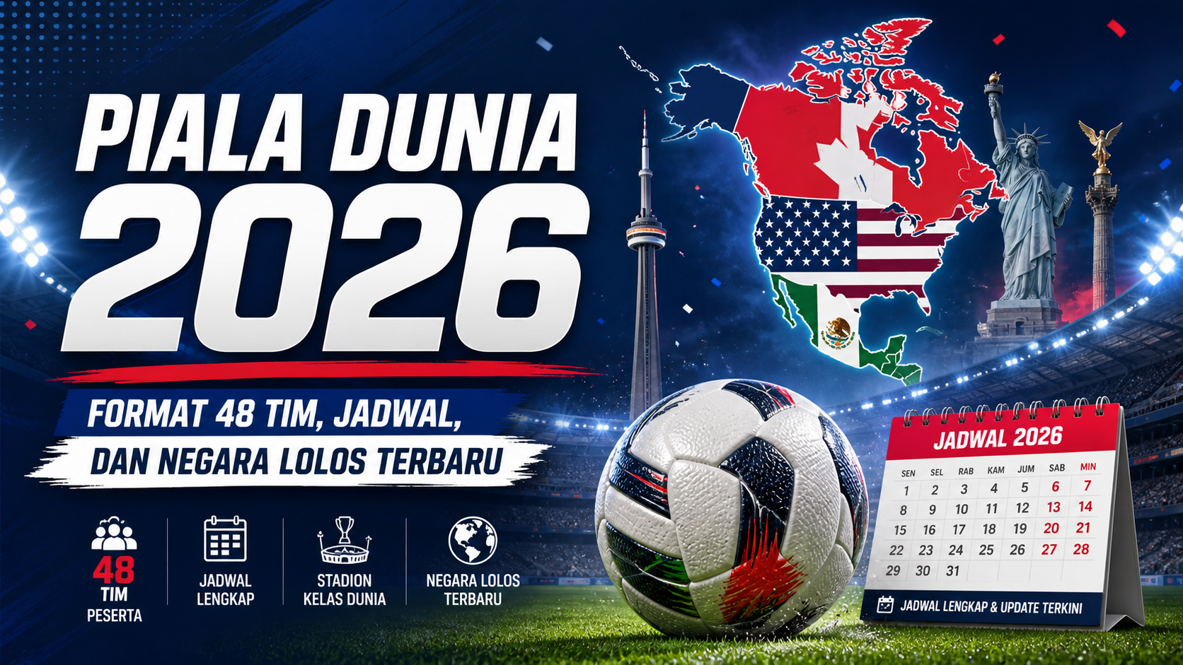 piala - Piala Dunia 2026: Format 48 Tim, Jadwal, dan Negara Lolos Terbaru