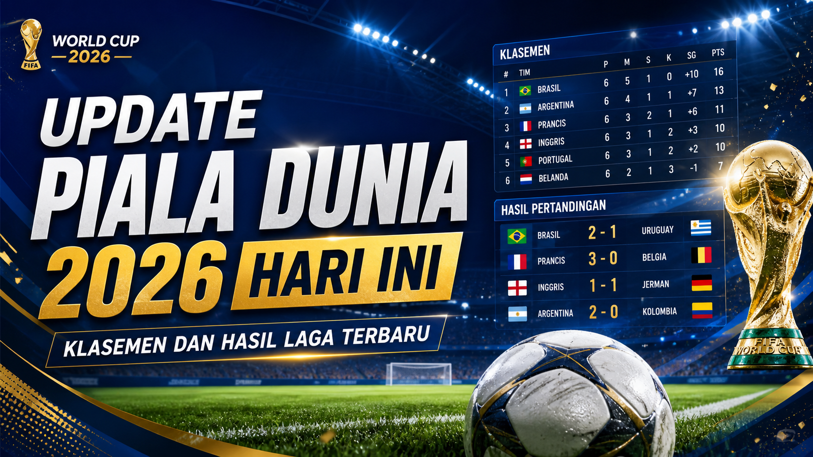 piala - Update Piala Dunia 2026 Hari Ini: Klasemen dan Hasil Laga Terbaru