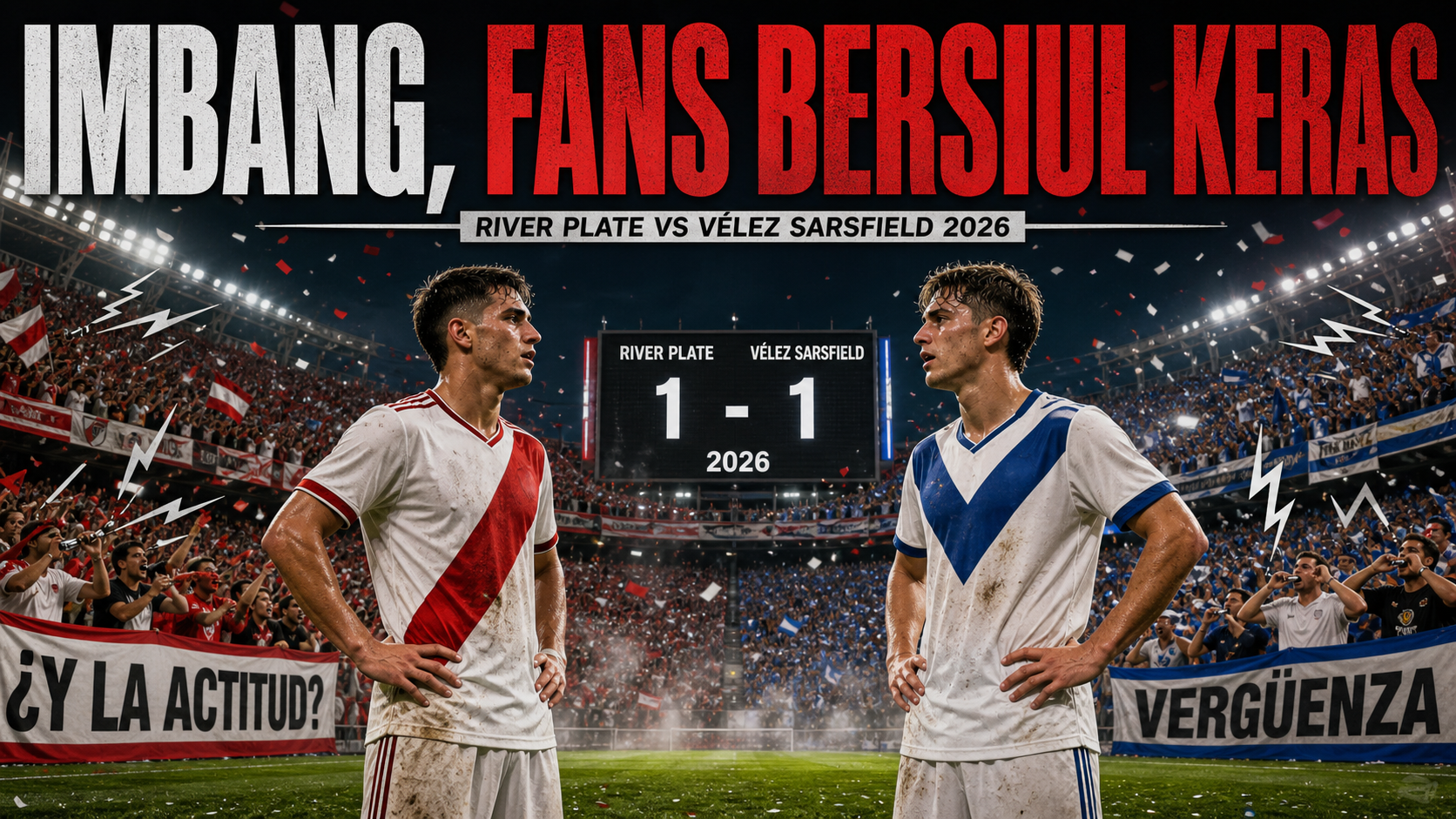 River Plate vs Vélez Sarsfield 2026: Imbang, Fans Bersiul Keras - river