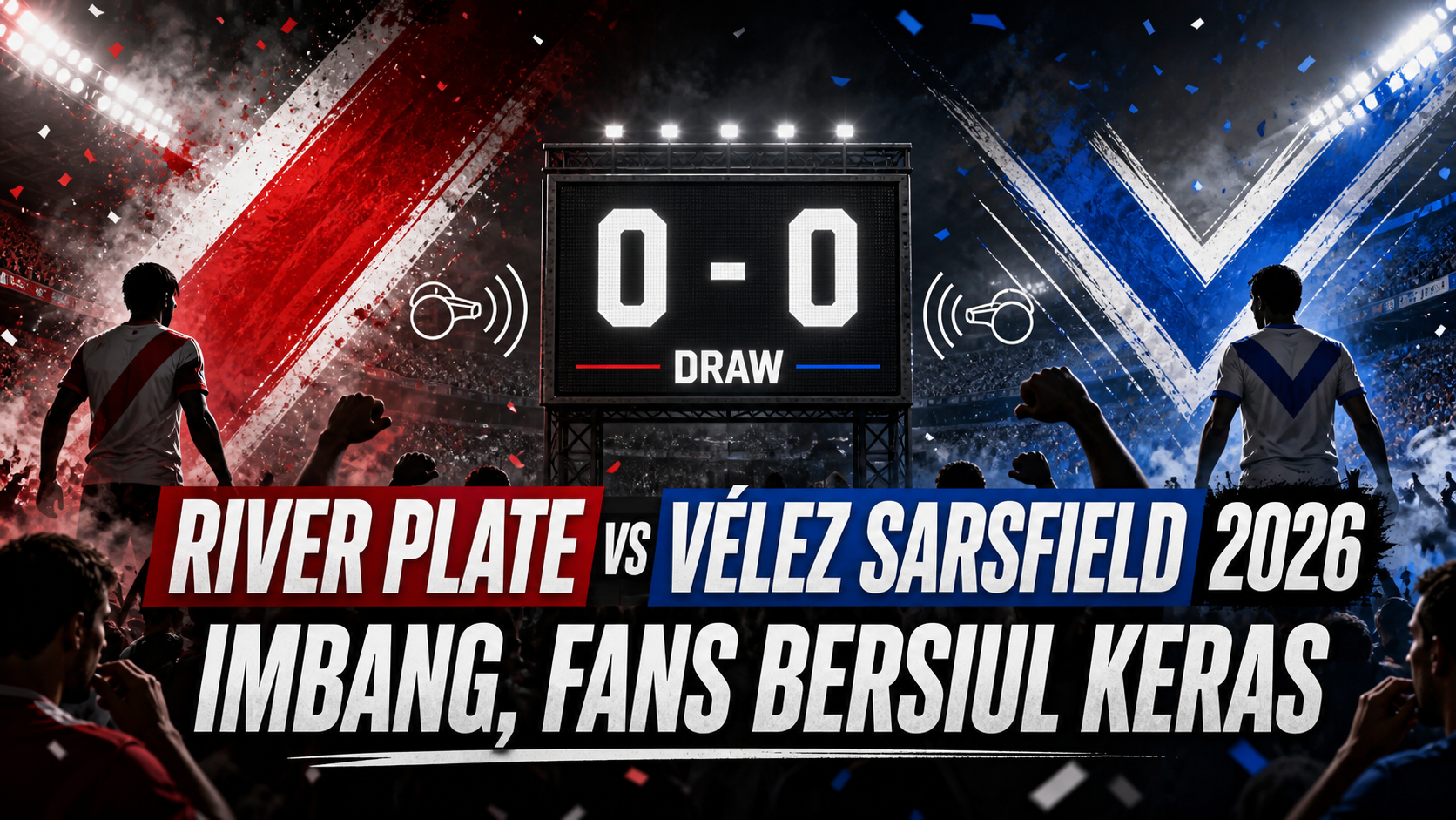 river - River Plate vs Vélez Sarsfield 2026: Imbang, Fans Bersiul Keras