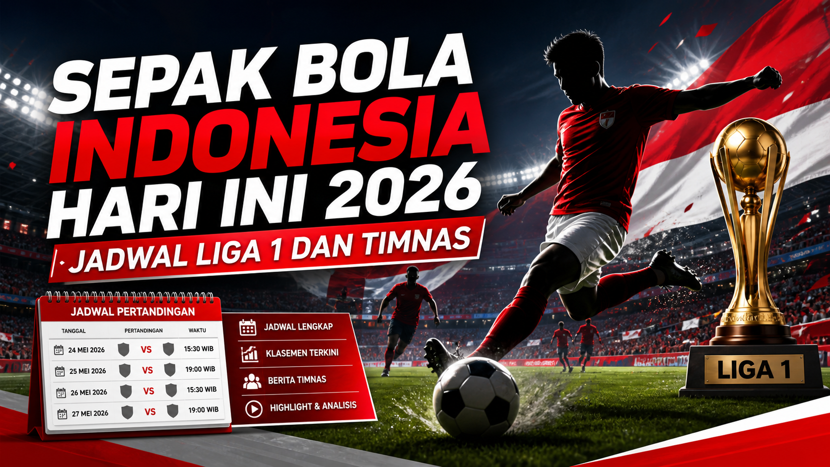 sepakbola - Sepak Bola Indonesia Hari Ini 2026: Jadwal Liga 1 dan Timnas
