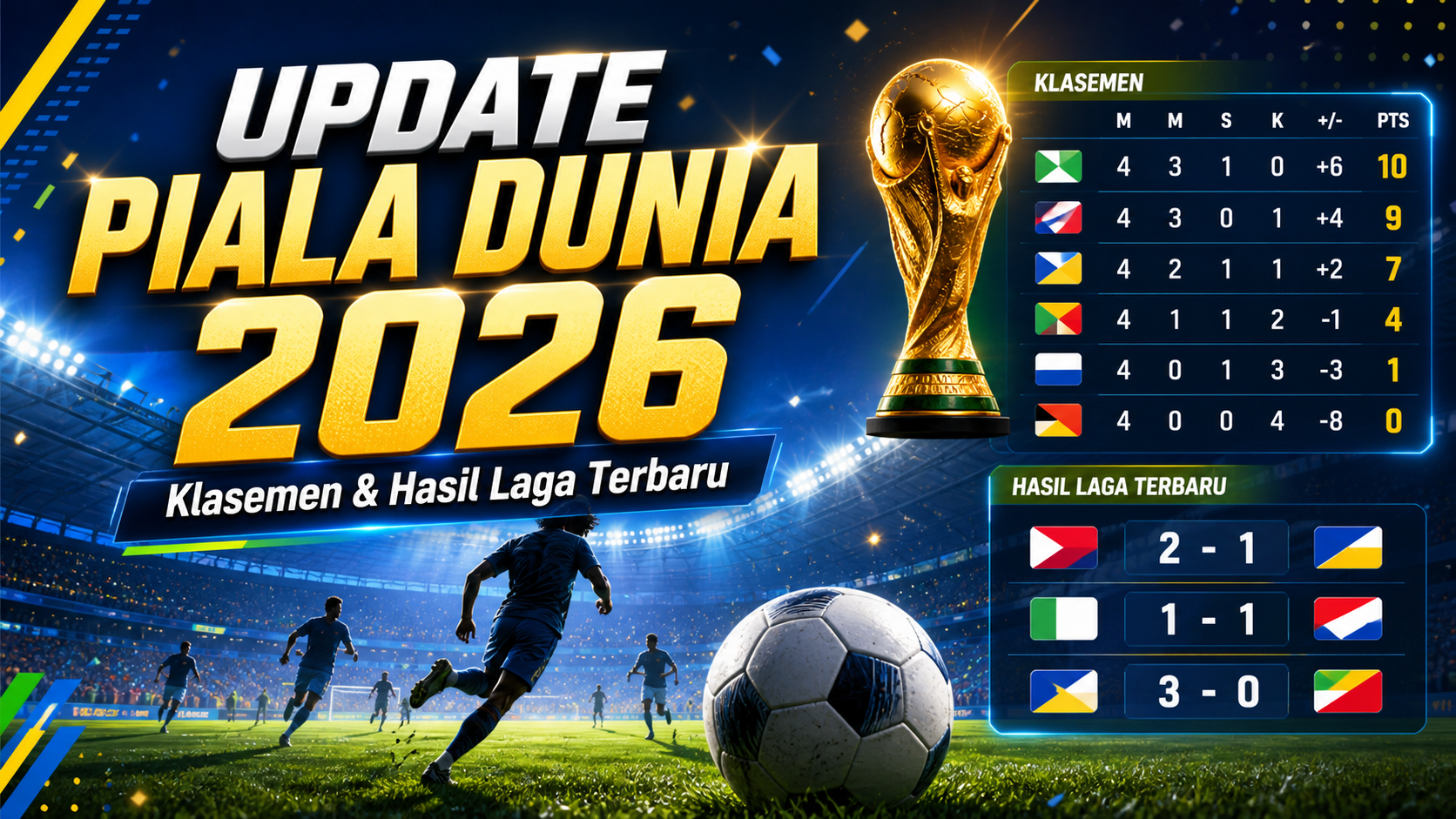 Update Piala Dunia 2026 Hari Ini: Klasemen dan Hasil Laga Terbaru - piala