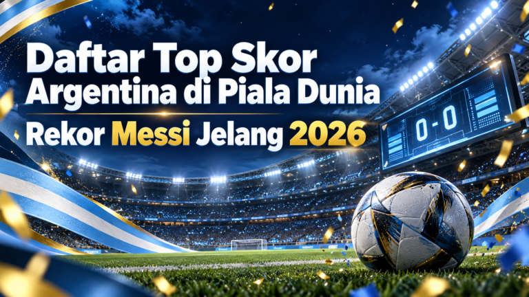 argentina - Daftar Top Skor Argentina di Piala Dunia, Rekor Messi Jelang 2026