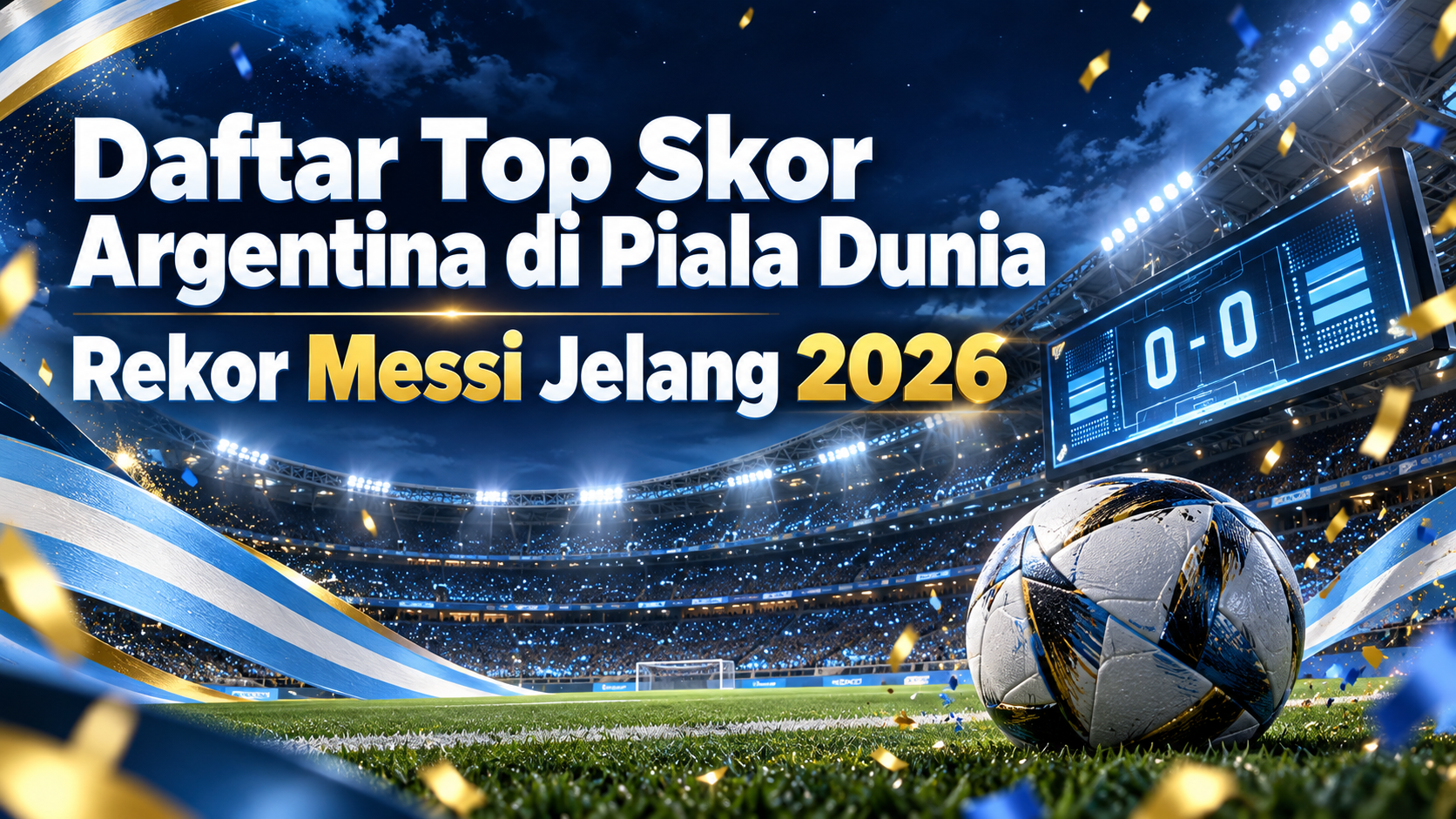 argentina - Daftar Top Skor Argentina di Piala Dunia, Rekor Messi Jelang 2026