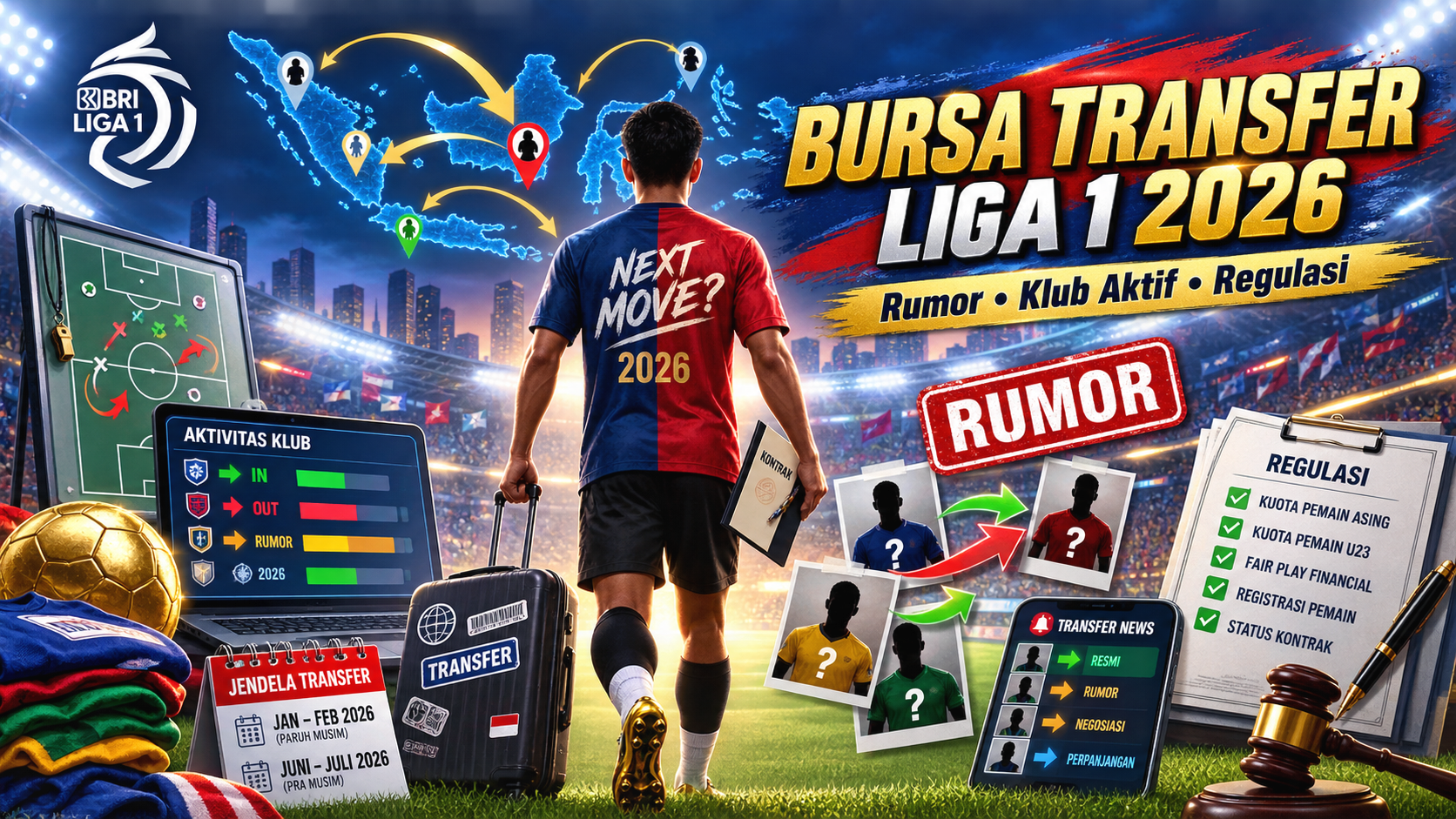 Bursa Transfer Liga 1 2026: Rumor, Klub Aktif dan Regulasi - transfer