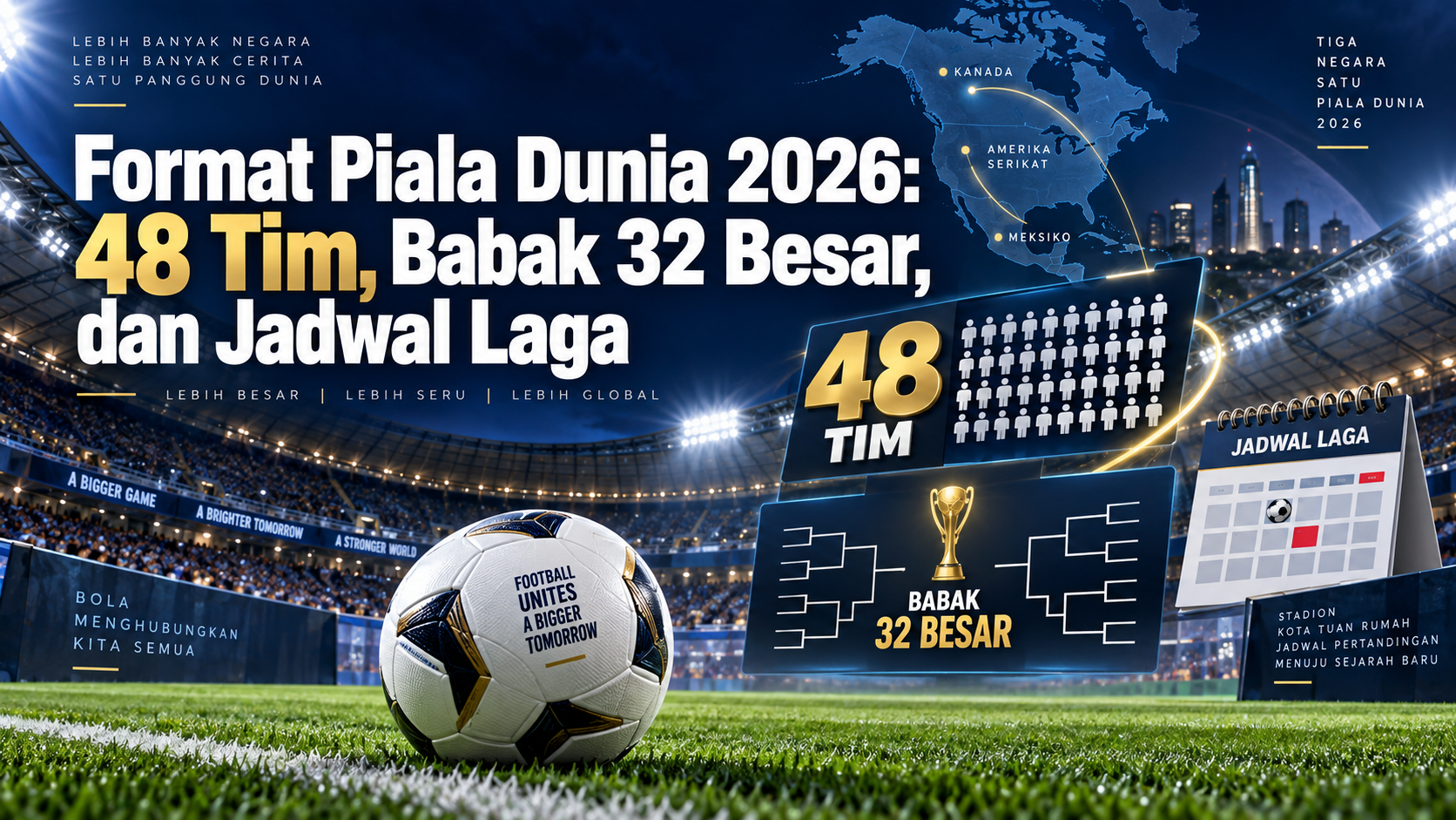 piala - Format Piala Dunia 2026: 48 Tim, Babak 32 Besar, dan Jadwal Laga