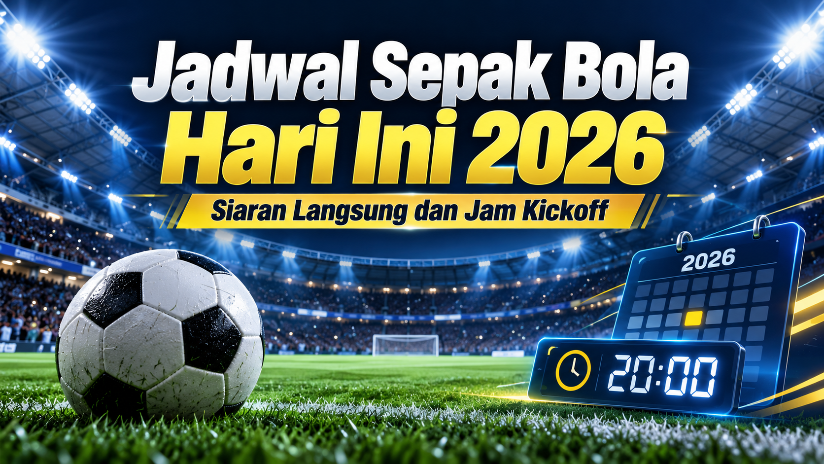 jadwal - Jadwal Sepak Bola Hari Ini 2026: Siaran Langsung dan Jam Kickoff