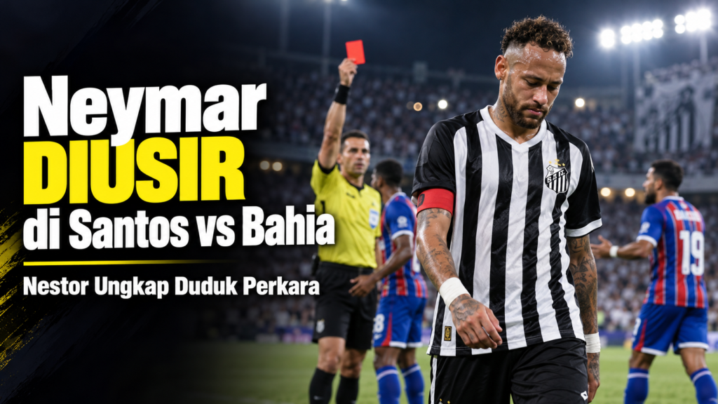neymar - Neymar Diusir di Santos vs Bahia, Nestor Ungkap Duduk Perkara
